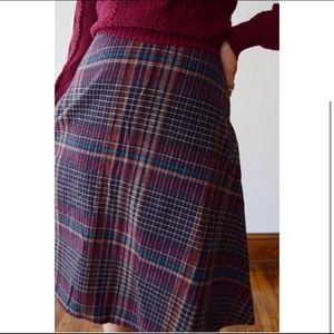 Vintage Plaid Skirt